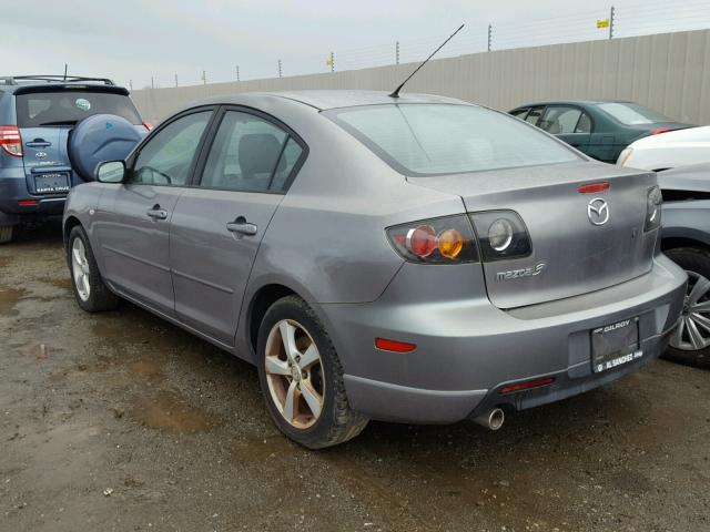 JM1BK123641143194 - 2004 MAZDA 3 S GRAY photo 3