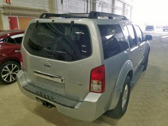 5N1AR18W15C790838 - 2005 NISSAN PATHFINDER GRAY photo 4