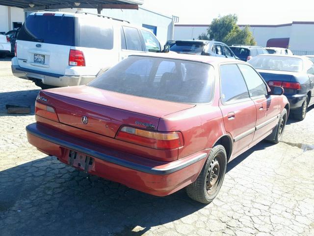 JH4DB1656NS004990 - 1992 ACURA INTEGRA LS RED photo 4