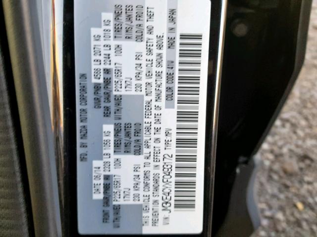 JM3KE4CYXF0493172 - 2015 MAZDA CX-5 TOURI Черный фото 10