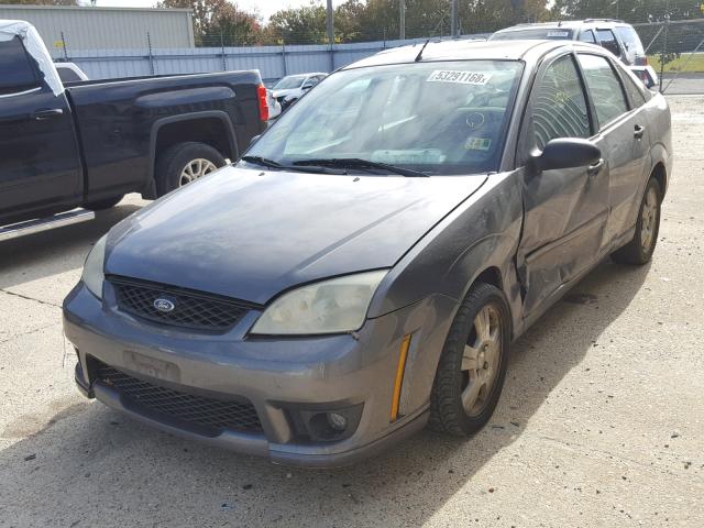 1FAFP34N27W118884 - 2007 FORD FOCUS ZX4 GRAY photo 2