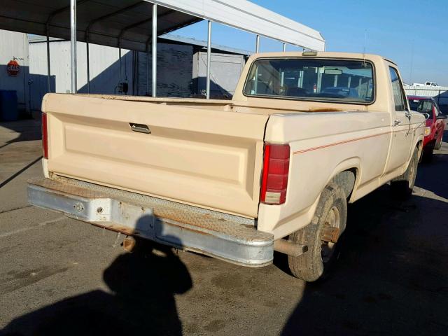 1FTHF2515GPB20005 - 1986 FORD F250 TAN photo 4