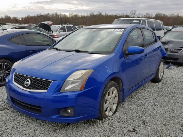 3N1AB6AP6CL772591 - 2012 NISSAN SENTRA 2.0 BLUE photo 2