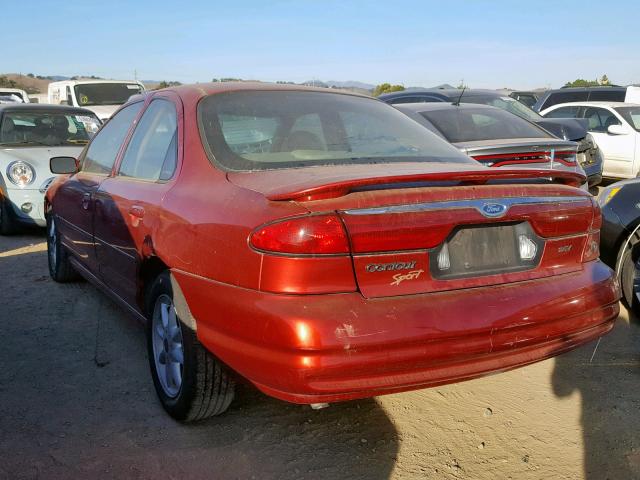 1FAFP66L1XK107959 - 1999 FORD CONTOUR SE RED photo 3