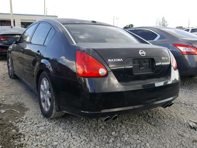 1N4BA41E08C808937 - 2008 NISSAN MAXIMA SE BLACK photo 3