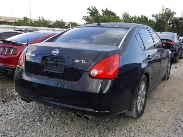 1N4BA41E08C808937 - 2008 NISSAN MAXIMA SE BLACK photo 4