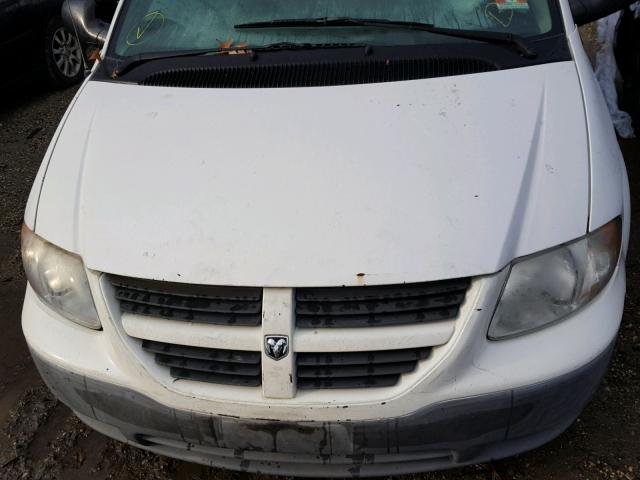 1D4GP21R77B206811 - 2007 DODGE CARAVAN C/ WHITE photo 7