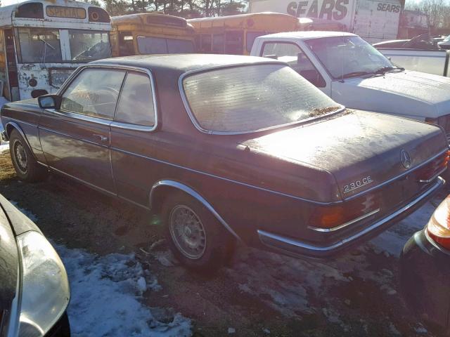 WDB12324312010918 - 1981 MERCEDES-BENZ 230CE BROWN photo 3