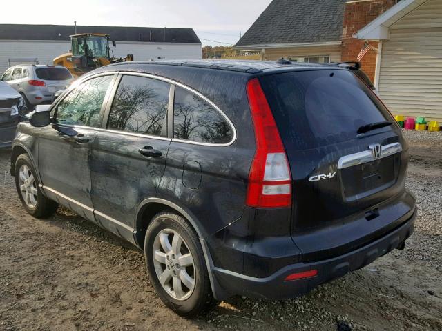 5J6RE48718L017234 - 2008 HONDA CR-V EXL BLACK photo 3