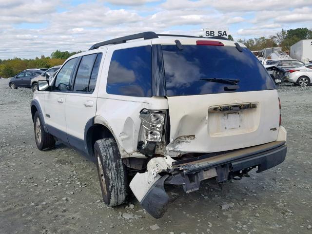 1FMEU73E07UB44267 - 2007 FORD EXPLORER X WHITE photo 3