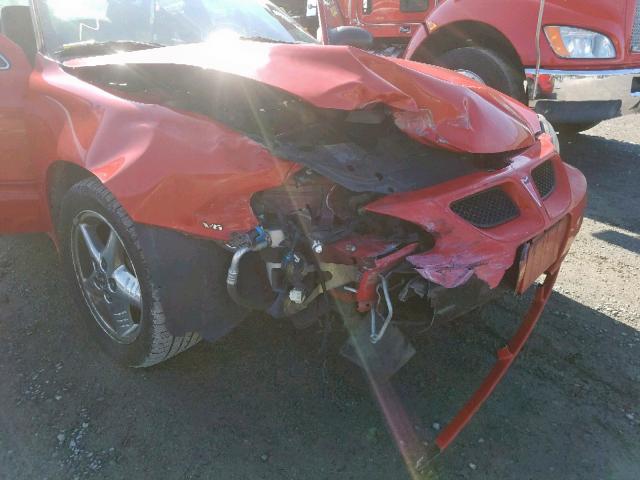 1G2NF52E14M635323 - 2004 PONTIAC GRAND AM S RED photo 9