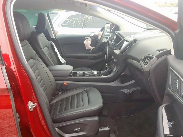 2FMPK4J93KBB23317 - 2019 FORD EDGE SEL RED photo 5