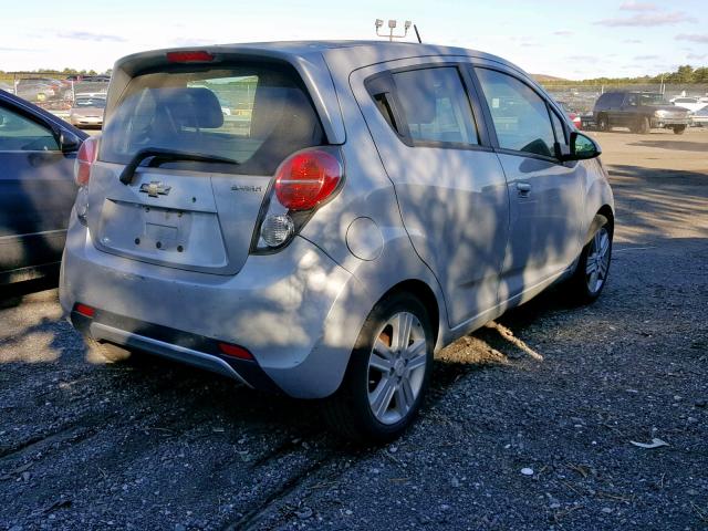 KL8CB6S93DC584798 - 2013 CHEVROLET SPARK LS SILVER photo 4