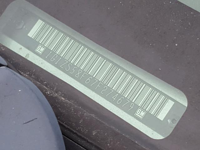 1G1ZS58F67F274679 - 2007 CHEVROLET MALIBU LS 银色 照片 10