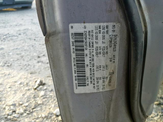 2C4GM68415R287164 - 2005 CHRYSLER PACIFICA T SILVER photo 10