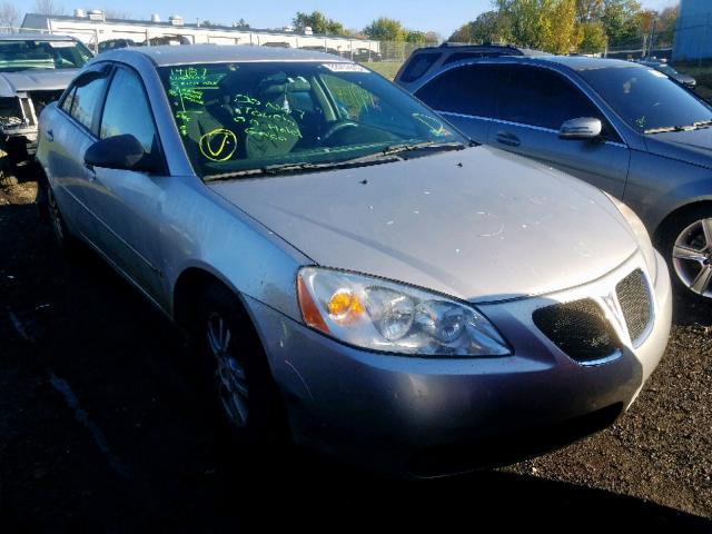 1G2ZF55B064260739 - 2006 PONTIAC G6 SE SILVER photo 1