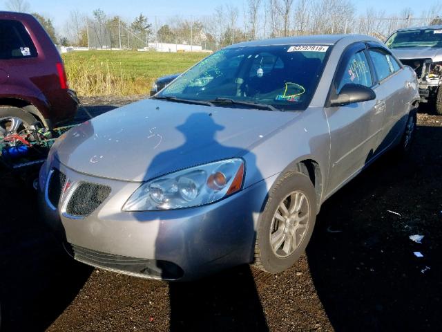 1G2ZF55B064260739 - 2006 PONTIAC G6 SE SILVER photo 2