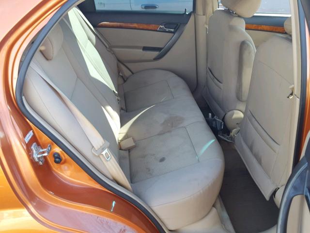 KL1TD566X8B090792 - 2008 CHEVROLET AVEO BASE Narıncı foto 6