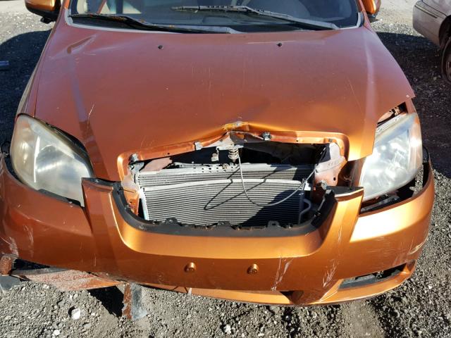 KL1TD566X8B090792 - 2008 CHEVROLET AVEO BASE Narıncı foto 9