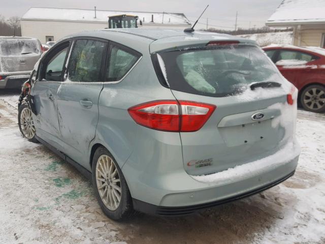 1FADP5CU3EL503929 - 2014 FORD C-MAX PREM GREEN photo 3