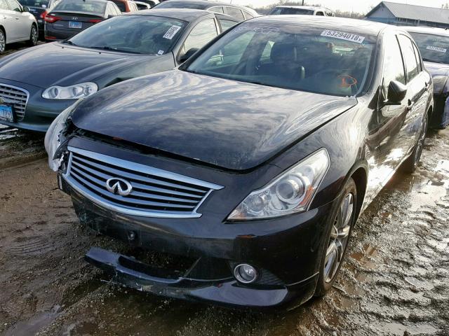 JN1CV6AR0BM405563 - 2011 INFINITI G37 BLACK photo 2