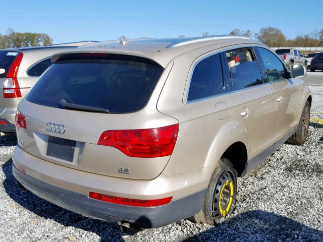 WA1BV74L88D048593 - 2008 AUDI Q7 4.2 QUA TAN photo 4