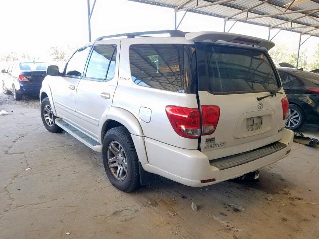 5TDZT38A77S294761 - 2007 TOYOTA SEQUOIA LI WHITE photo 3