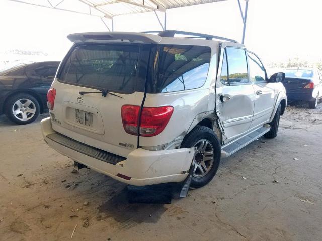 5TDZT38A77S294761 - 2007 TOYOTA SEQUOIA LI WHITE photo 4