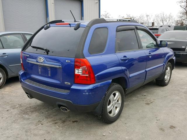 KNDJF723197632433 - 2009 KIA SPORTAGE L BLUE photo 4