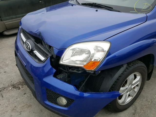 KNDJF723197632433 - 2009 KIA SPORTAGE L BLUE photo 9