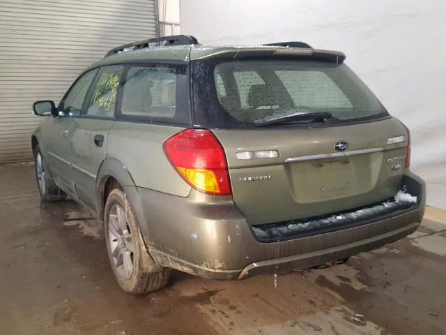 4S4BP86C664319713 - 2006 SUBARU LEGACY OUT GREEN photo 3