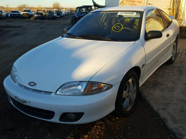 1G1JF12T617245516 - 2001 CHEVROLET CAVALIER Z WHITE photo 2