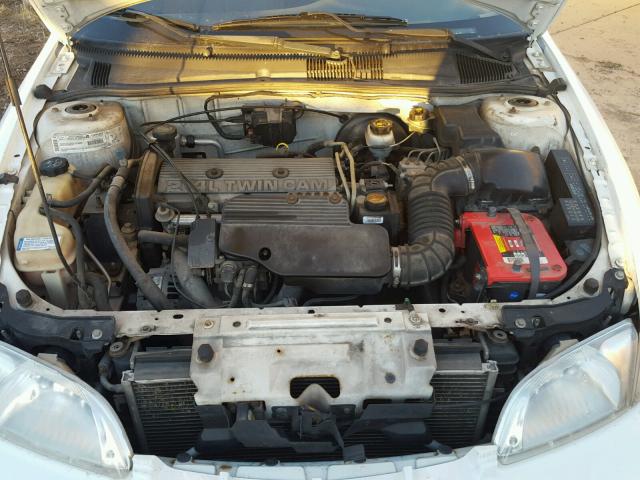 1G1JF12T617245516 - 2001 CHEVROLET CAVALIER Z WHITE photo 7