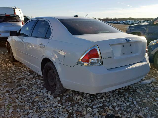 3FAHP06Z78R244749 - 2008 FORD FUSION S WHITE photo 3