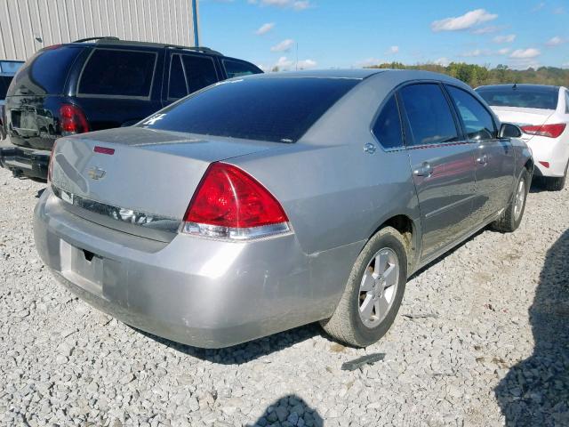 2G1WT58N379251957 - 2007 CHEVROLET IMPALA LT GRAY photo 4