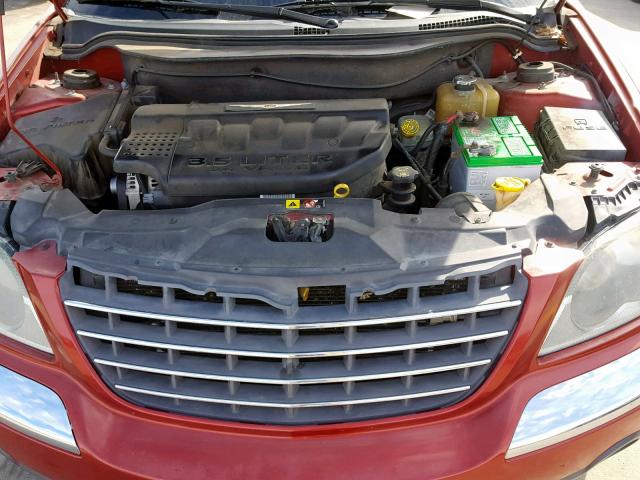 2A4GM68446R819678 - 2006 CHRYSLER PACIFICA T RED photo 7