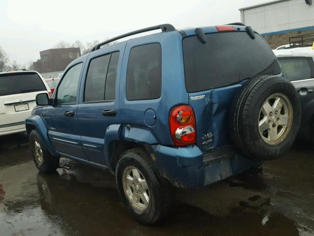 1J4GL58K24W206944 - 2004 JEEP LIBERTY LI BLUE photo 3