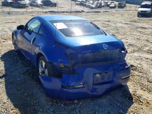 JN1AZ34D06M301848 - 2006 NISSAN 350Z COUPE BLUE photo 3