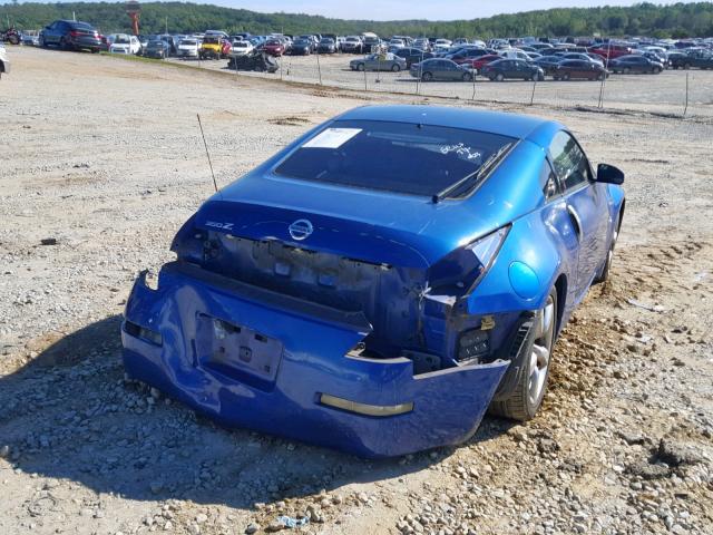 JN1AZ34D06M301848 - 2006 NISSAN 350Z COUPE BLUE photo 4