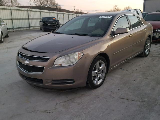 1G1ZH57B58F186169 - 2008 CHEVROLET MALIBU 1LT BROWN photo 2