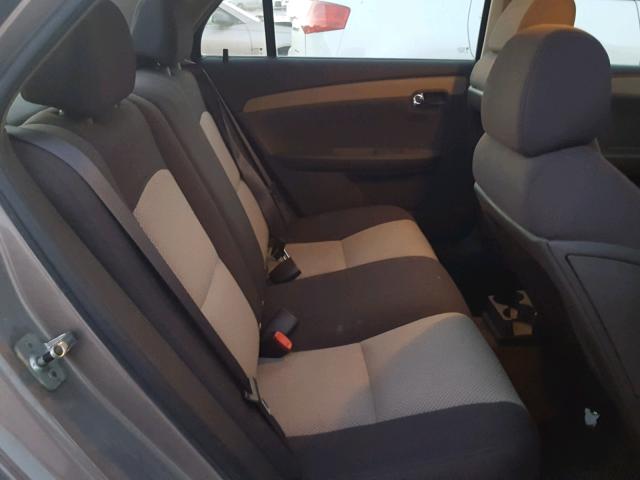 1G1ZH57B58F186169 - 2008 CHEVROLET MALIBU 1LT BROWN photo 6