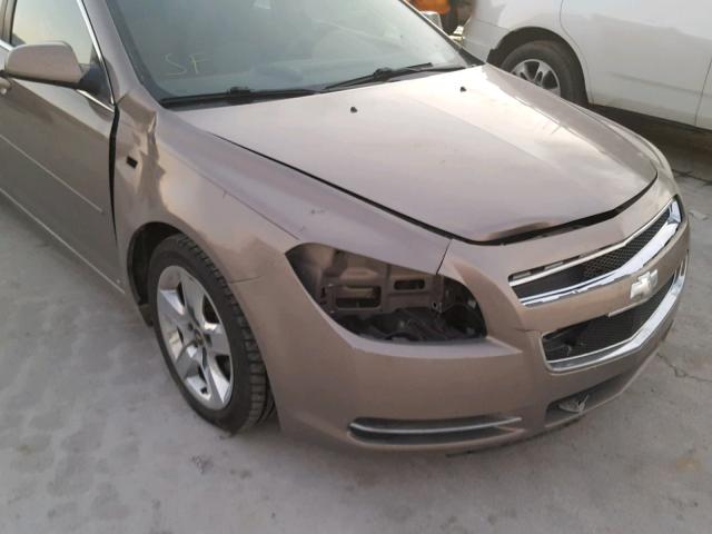 1G1ZH57B58F186169 - 2008 CHEVROLET MALIBU 1LT BROWN photo 9