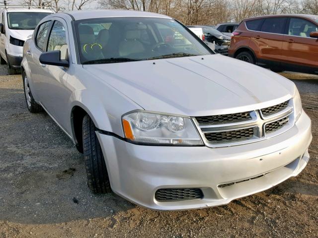 1B3BD4FB7BN606108 - 2011 DODGE AVENGER EX SILVER photo 1