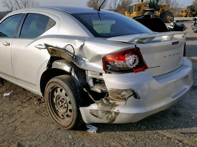 1B3BD4FB7BN606108 - 2011 DODGE AVENGER EX SILVER photo 9