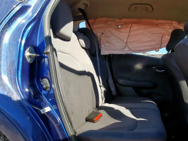 JHMGE8H39DC013507 - 2013 HONDA FIT BLUE photo 6