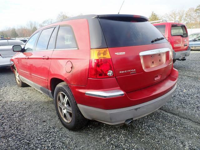 2A8GM68X17R256504 - 2007 CHRYSLER PACIFICA T BURGUNDY photo 3