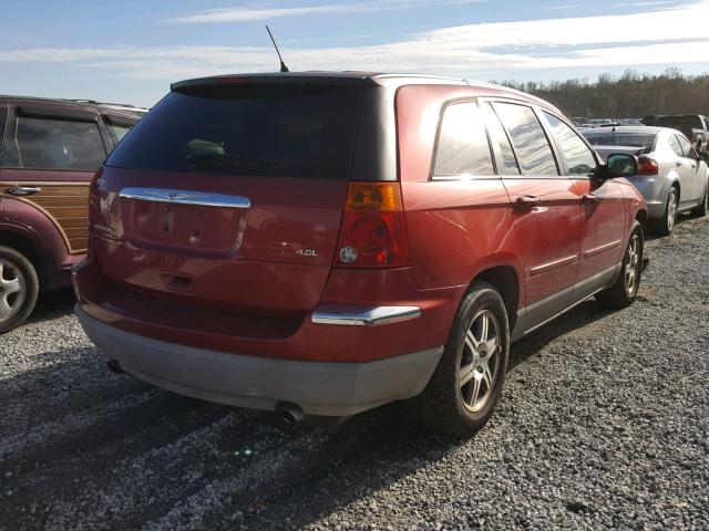 2A8GM68X17R256504 - 2007 CHRYSLER PACIFICA T BURGUNDY photo 4