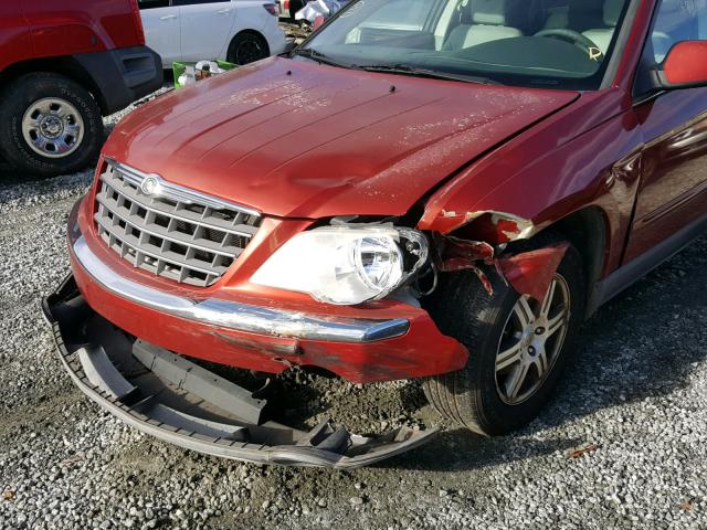 2A8GM68X17R256504 - 2007 CHRYSLER PACIFICA T BURGUNDY photo 9