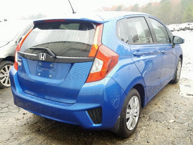 JHMGK5H52HS018908 - 2017 HONDA FIT LX BLUE photo 4