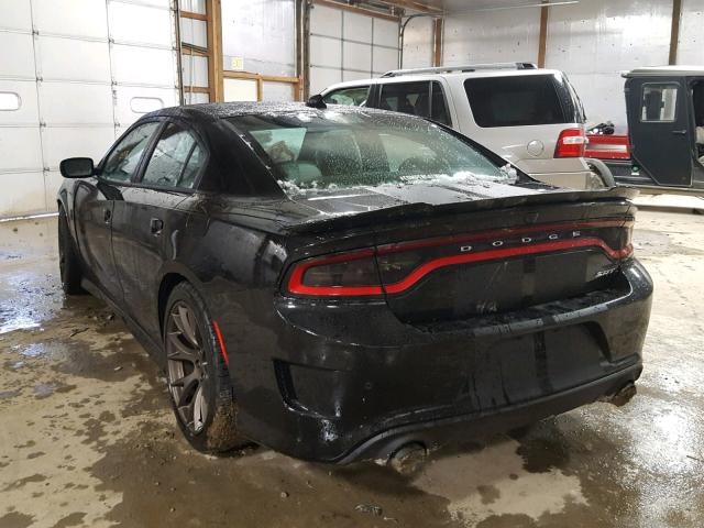 2C3CDXL92GH317437 - 2016 DODGE CHARGER SR BLACK photo 3